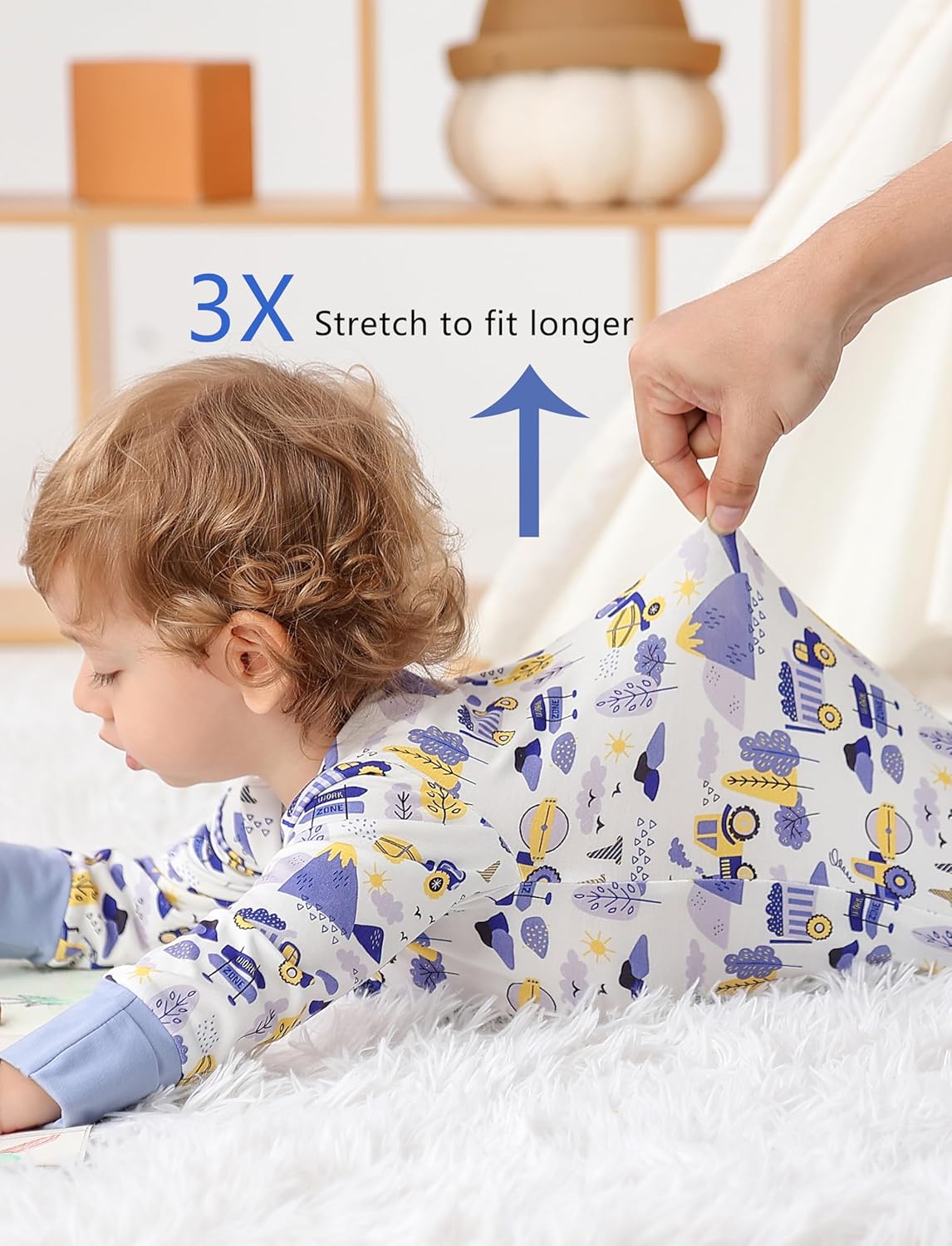 JunNeng 2Pcs Baby Rayon from Bamboo Sleeper with Mitten Cuffs, Footless Zipper Cozy Pjs, Non-Slip Soles Romper