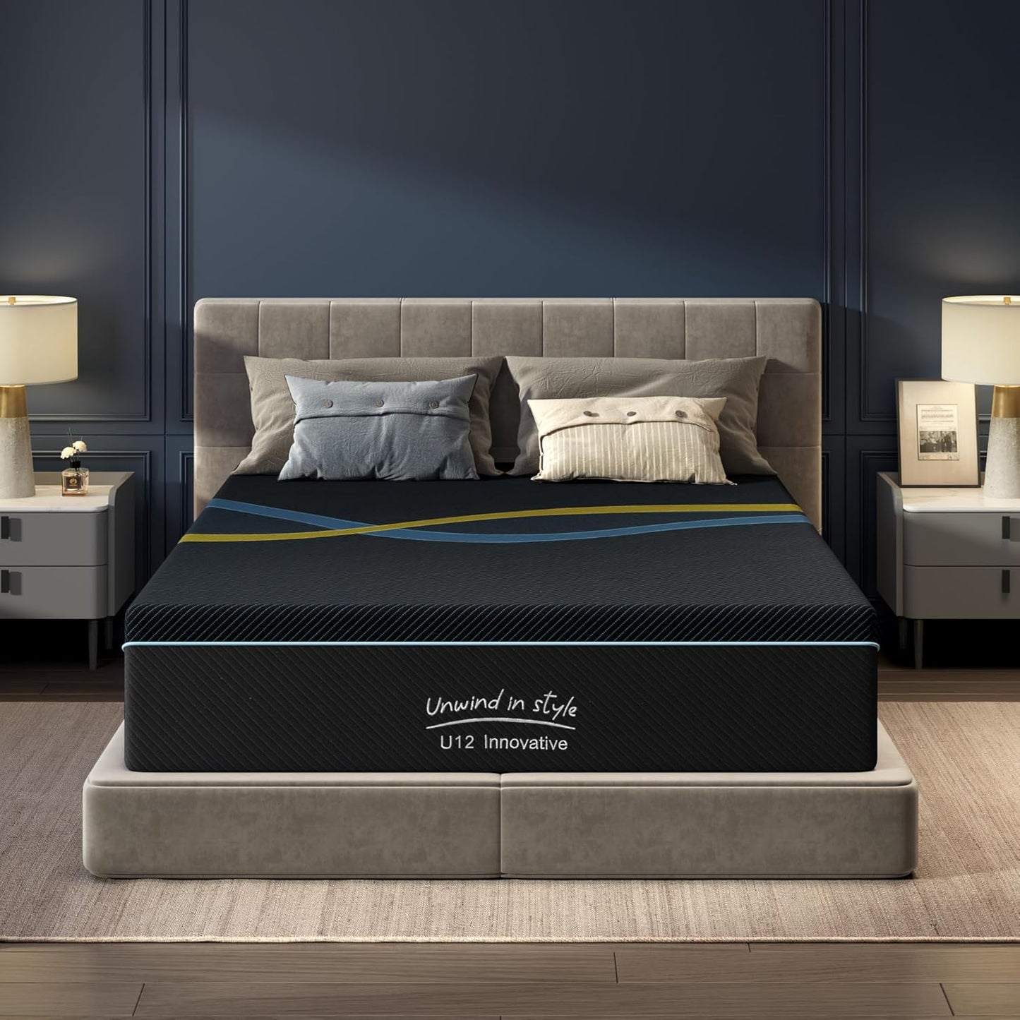 10 inch Full Mattress Multi-Layer Memory Foam Mattress - Medium Firmness with Bamboo Charcoal & Green Tea Infusion