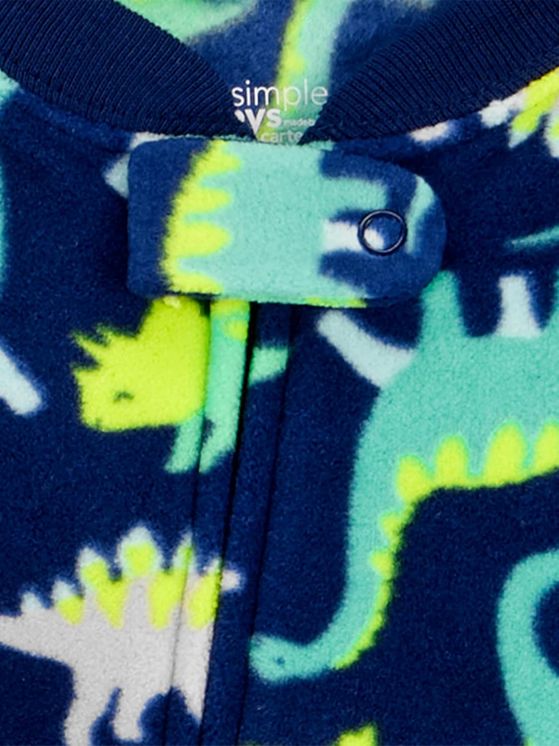 Simple Joys by Carter's Toddlers and Baby Boys' Loose-Fit Flame Resistant Fleece Footed Pajamas, Pack of 3