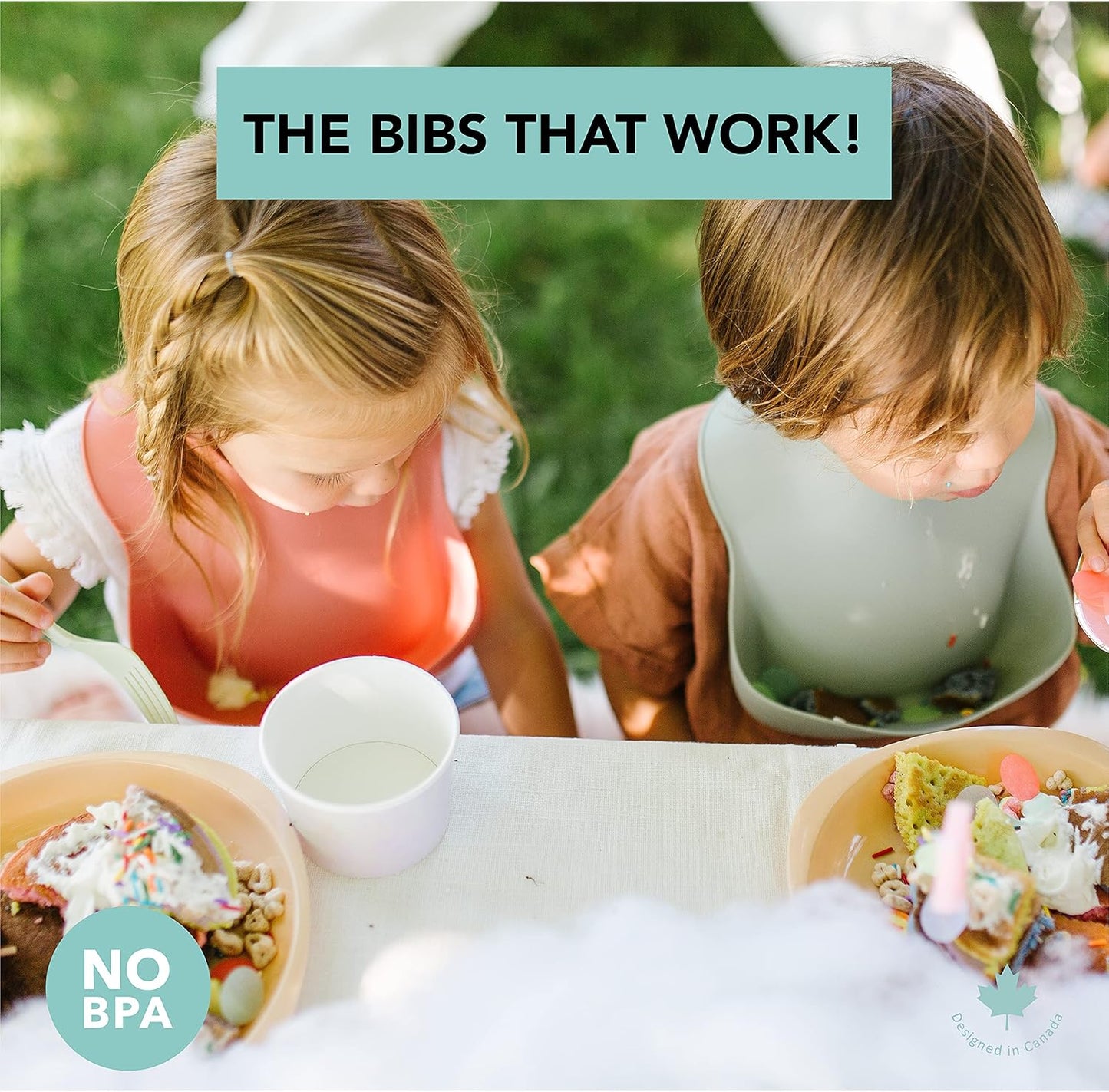 Loulou Lollipop Soft, Waterproof Silicone Feeding Bib