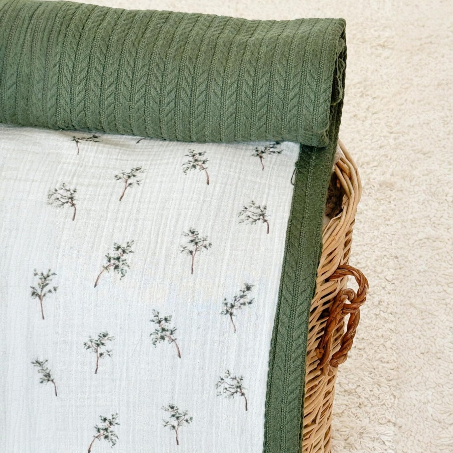 Personalized Baby Blanket with Name – Handmade 100% Organic Cotton Newborn Gift | Custom Knit Blanket for Boys, Girls, Kids & Baby Showers