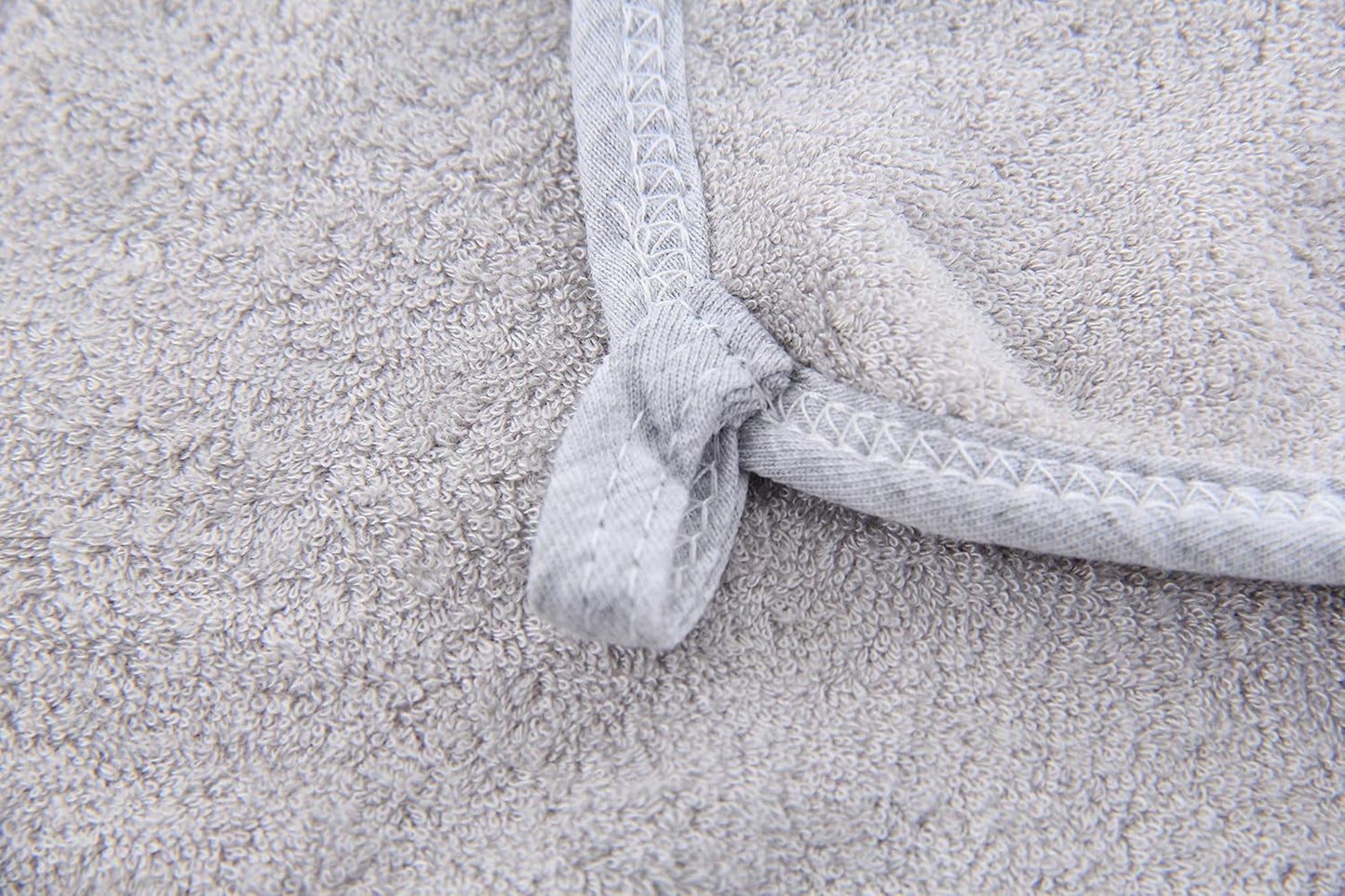 HIPHOP PANDA Baby Washcloths, Rayon Made from Bamboo - 2 Layer Ultra Soft Absorbent Newborn Bath Face Towel - Reusable Baby Wipes for Delicate Skin - Grey, 6 Pack